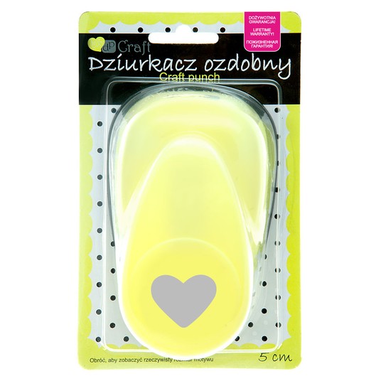 DZIURKACZ OZDOBNY 5CM SERCE 2 4783 -zdjęcie numer 1