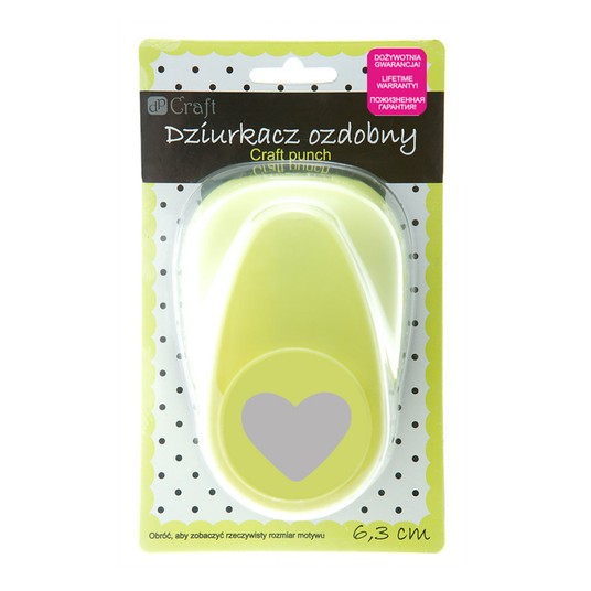 DZIURKACZ OZDOBNY 6,3 CM SERCE 1007 -zdjęcie numer 1