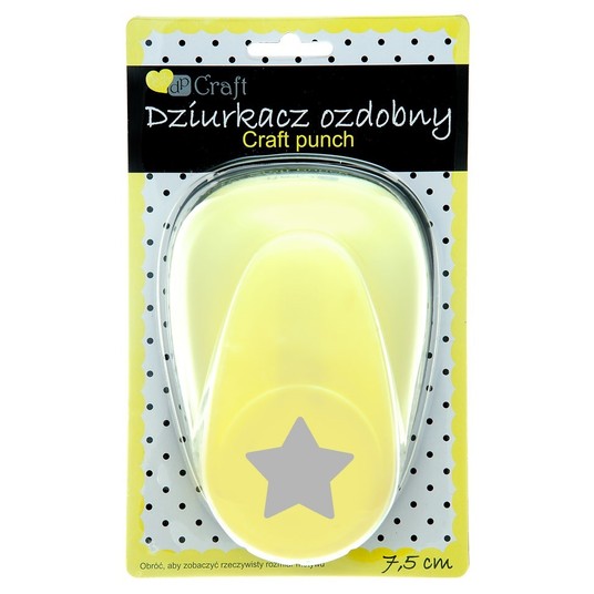 DZIURKACZ OZDOBNY 7,5CM GWIAZDA -zdjęcie numer 1
