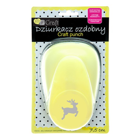 DZIURKACZ OZDOBNY 7,5CM RENIFER 4790 -zdjęcie numer 1