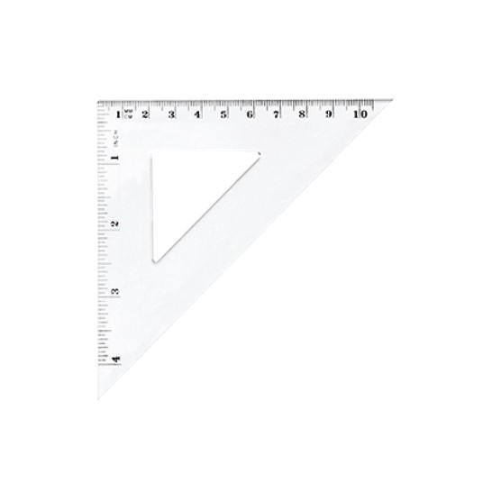 EKIERKA RÓWNORAMIENNA 10,5 CM A'20 BL003-B -zdjęcie numer 1