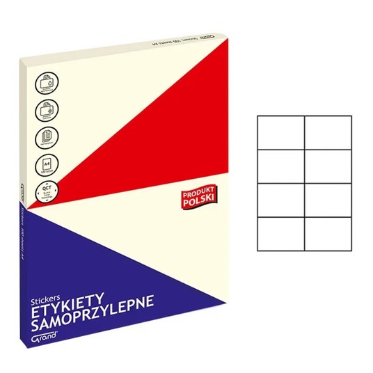 ETYKIETY SAMOPRZ.105X74 (100) GRAND 9298 -zdjęcie numer 1