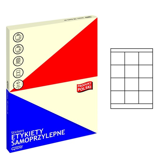 ETYKIETY SAMOPRZYLEPNE GRAND 70X67 -zdjęcie numer 1
