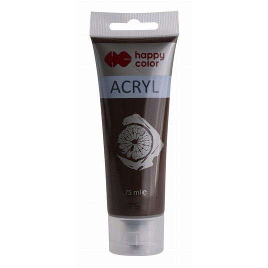 FARBA AKRYLOWA 75ML. CIEMNOBRĄZOWA (75) 7262 -zdjęcie numer 1
