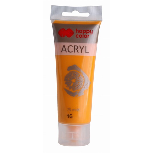 FARBA AKRYLOWA 75ML CIEMNOŻÓŁTY(16) 6180 -zdjęcie numer 1