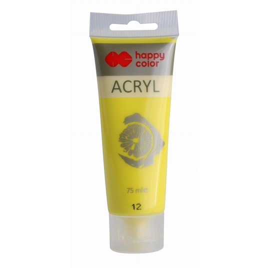 FARBA AKRYLOWA 75ML CYTRYNOWA (12) 6166 -zdjęcie numer 1