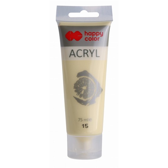 FARBA AKRYLOWA 75ML. JASNOŻÓŁTA- LIMONKA(15) 0286 -zdjęcie numer 1