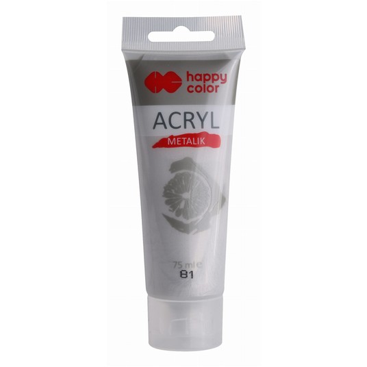 FARBA AKRYLOWA 75ML SREBRNY (81) 9525 -zdjęcie numer 1