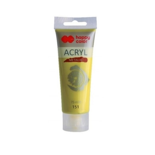 FARBA AKRYLOWA 75ML ZIELONEZŁOTO METALIK(151) 1123 -zdjęcie numer 1