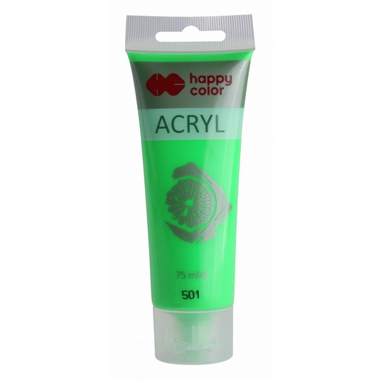 FARBA AKRYLOWA 75ML ZIELONY FLUOR(501) 9686 -zdjęcie numer 1