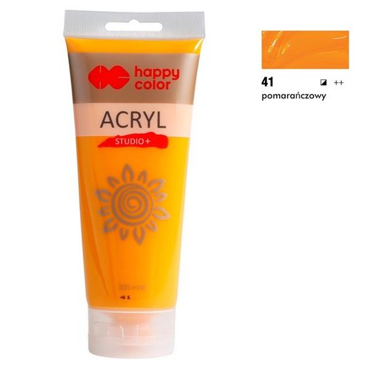 Farba akrylowa Studio 200ml pomarańczowy(41) 8092 -zdjęcie numer 1