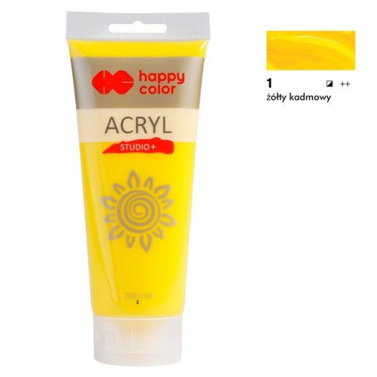 Farba akrylowa Studio 200ml żółty kadmow (1) 8061 -zdjęcie numer 1