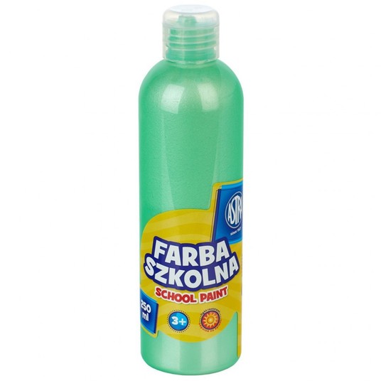 FARBA SZKOLNA ASTRA 250ML PERŁOWA ZIELONA 8421 -zdjęcie numer 1