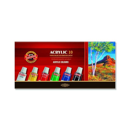 FARBY ACRYLOWE 162703 KPL 10 KOL X 16ML 1458 -zdjęcie numer 1