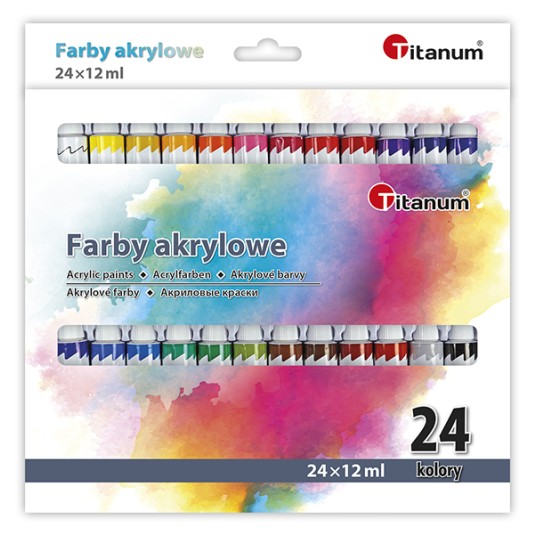 FARBY AKRYLOWE 24K/12ML TUBA 0762 -zdjęcie numer 1