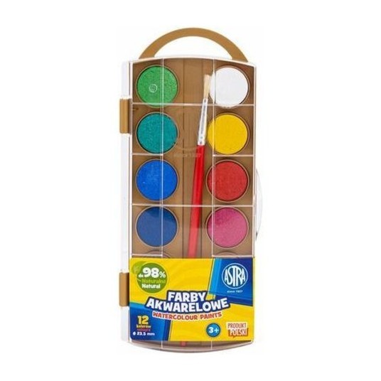 FARBY AKWARELOW 12 KOL FI 23,5MM ZŁOTA PALETK 0617 -zdjęcie numer 1