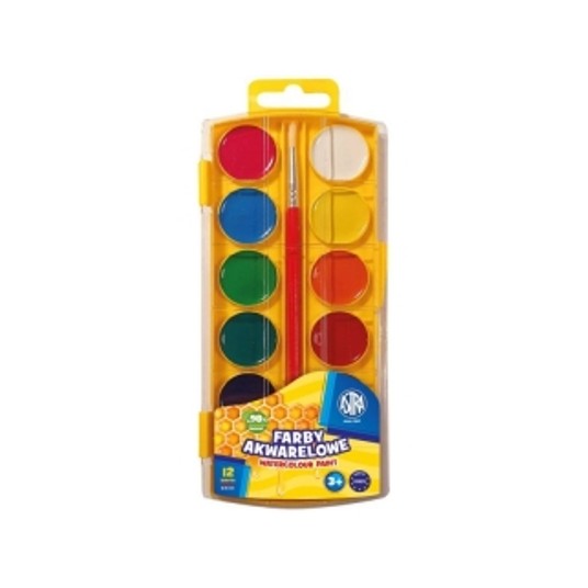 FARBY AKWARELOWE MIODOWE ASTRA 12KOL FI 25MM -zdjęcie numer 1