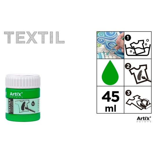 FARBY DO TKANIN 45ML ZIELONA ARTIX 2776 -zdjęcie numer 1