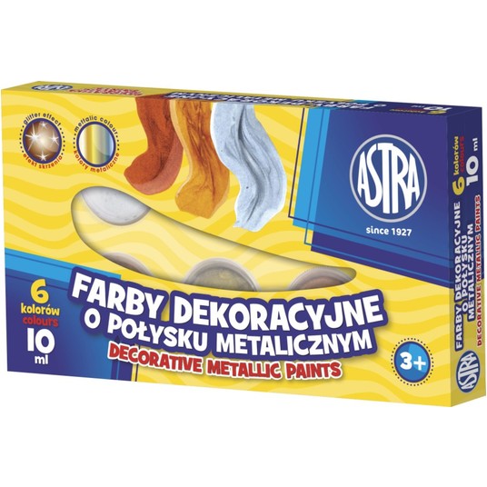 FARBY METALICZNE 6 KOL./10ML. 83411900 A'4 0015 -zdjęcie numer 1