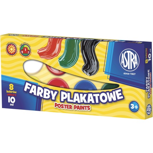 FARBY PLAK. 8KOL./10 ML ASTRA 83113901 A'10 0522 -zdjęcie numer 1
