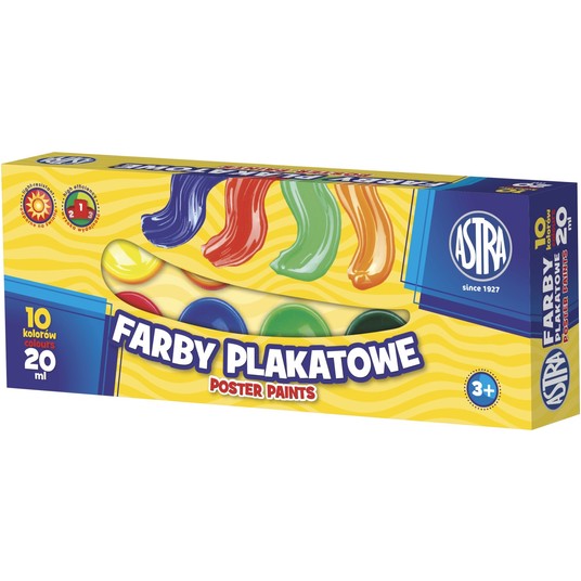 FARBY PLAKATOWE 10KOL/20ML ASTRA A'6 7474 -zdjęcie numer 1