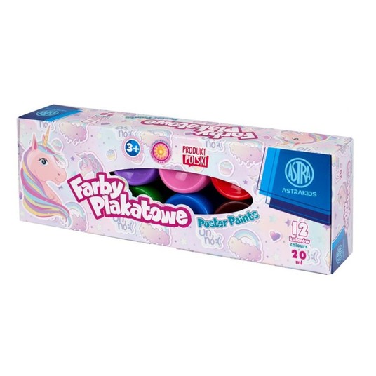 FARBY PLAKATOWE 12KOL/20ML JEDNOROŻEC 0313 -zdjęcie numer 1