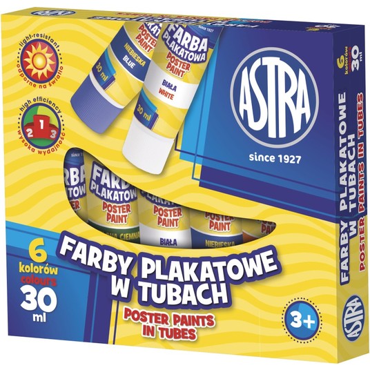 FARBY PLAKATOWE 6KOL TUBA 30ML A'5 83119900 0256 -zdjęcie numer 1