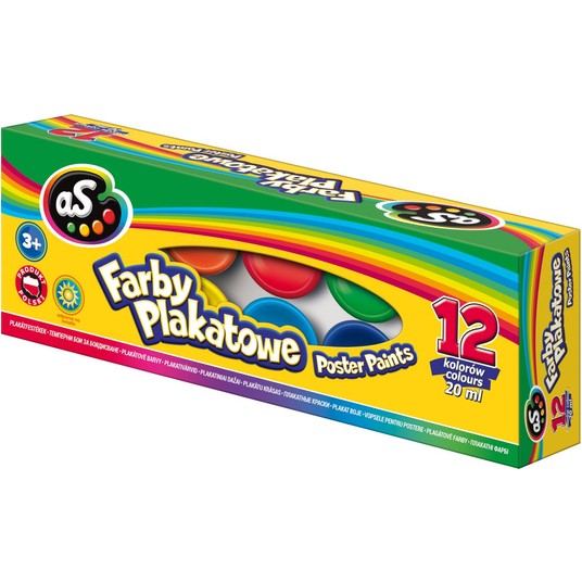 FARBY PLAKATOWE AS 12 KOL. 20 ML. A'4 9265 -zdjęcie numer 1