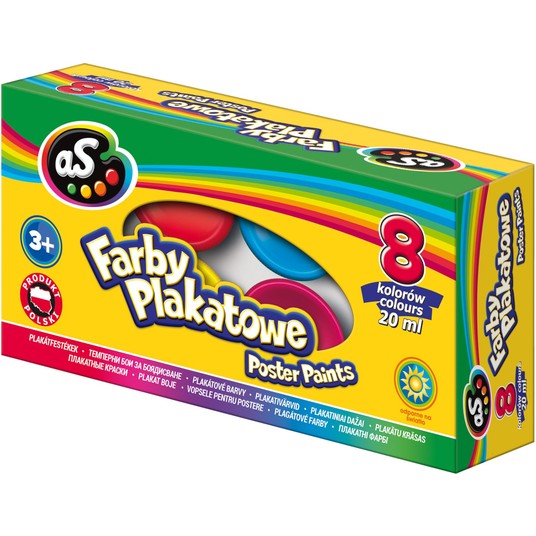 FARBY PLAKATOWE AS 8 KOL. 20 ML. A'6 9241 -zdjęcie numer 1