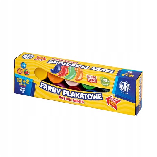 FARBY PLAKATOWE ASTRA 12+2KOLX20ML STANDARD 5199 -zdjęcie numer 1