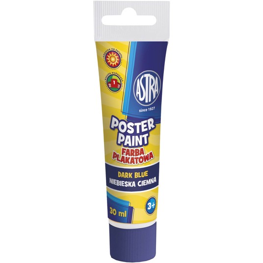 FARBY PLAKATOWE TUBA 30ML C. NIEBIESKA A'6 3110914 -zdjęcie numer 1