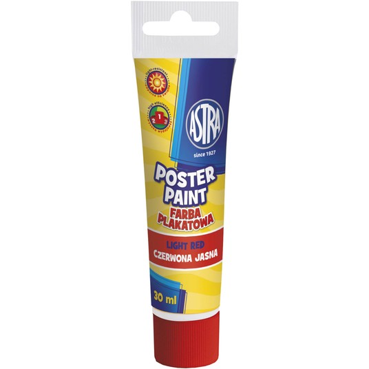 FARBY PLAKATOWE TUBA 30ML. J.CZERWONA A" 6 -zdjęcie numer 1