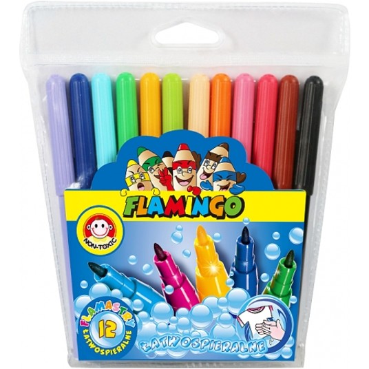 FLAMASTRY 12K.ŁATWOSPIERALNE 3371 -zdjęcie numer 1