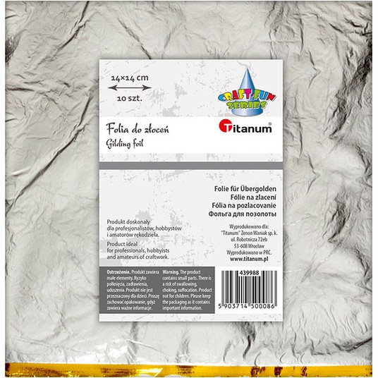 FOLIA 14X14 A`10 SREBRNA -zdjęcie numer 1