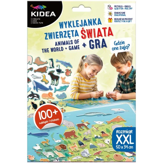 GDZIE ONE ŻYJĄ? ZWIERZĘTA ŚWIATA + GRA KIDEA 8541 -zdjęcie numer 1