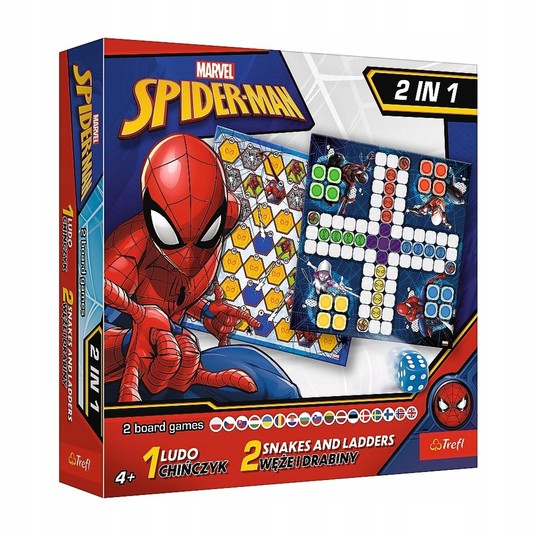 GRA 2W1 CHIŃCZYK WĘŻE I DRABINY SPIDER-MAN 02419 -zdjęcie numer 1