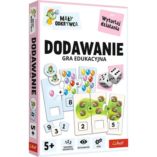 GRA DODAWANIE MAŁY ODKRYWCA RODZINA TREFLIK 02805 -zdjęcie numer 1