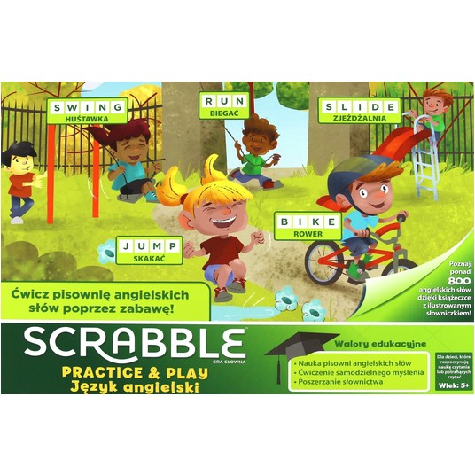 GRA MATTEL SCRABBLE PRACTICE&PLAY GGB32 3934 -zdjęcie numer 1