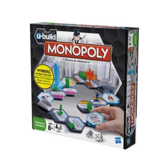GRA MONOPOLY U-BUILD HASBRO 18361 -zdjęcie numer 1