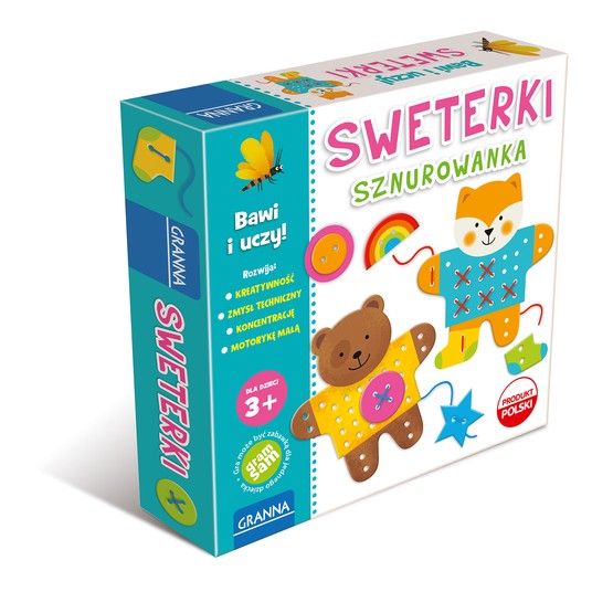 GRA SWETERKI SZNUROWANKA 4380 -zdjęcie numer 1