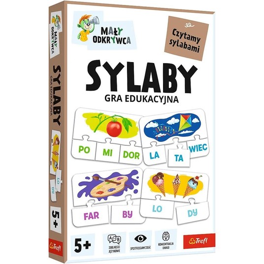 GRA SYLABY MAŁY ODKRYWCA RODZINA TREFLIKÓW 02813 -zdjęcie numer 1