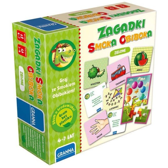 GRA ZAGADKI SMOKA OBIBOKA ZIELONE 3574 -zdjęcie numer 1