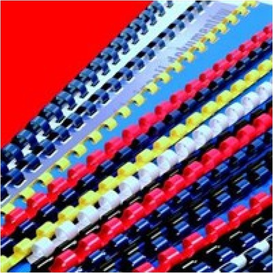 GRZBIETY PLAST. 16MM NIEBIESKIE (100) 8606 -zdjęcie numer 1