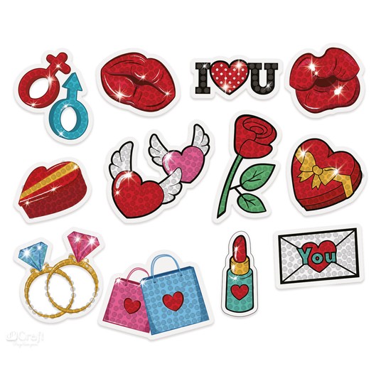 HAFT DIAMENTOWY - NAKLEJKI LOVE 3801 -zdjęcie numer 1