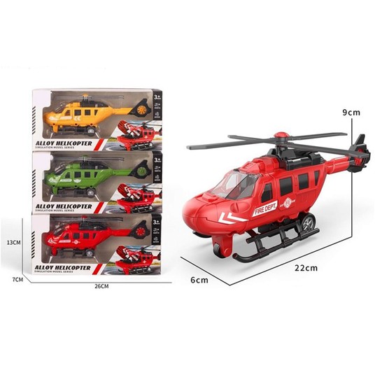 Helikopter metal 22x6x9cm 7561 -zdjęcie numer 2