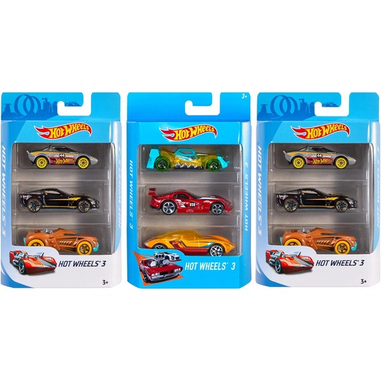 HW HOT WHEELS 3-PAK SAMOCHODY MIX K5904 -zdjęcie numer 1
