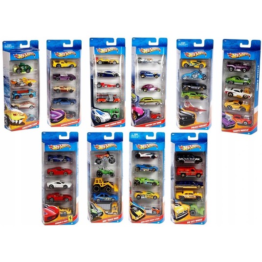 HW HOT WHEELS PIĘCIOPAK SAMOCHODZIKÓW 1806 3493 -zdjęcie numer 2