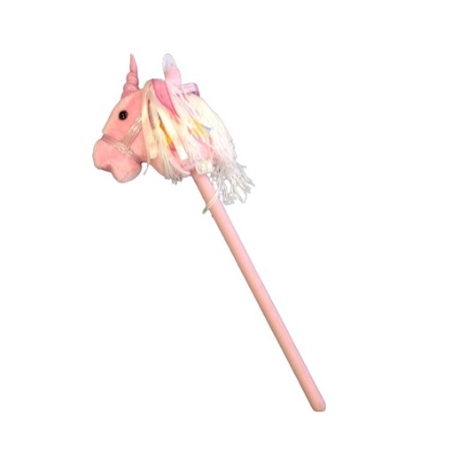 JEDNOROŻEC HOBBY HORSE Z DŹWIĘKIEM 72CM RÓŻ 8224 -zdjęcie numer 1