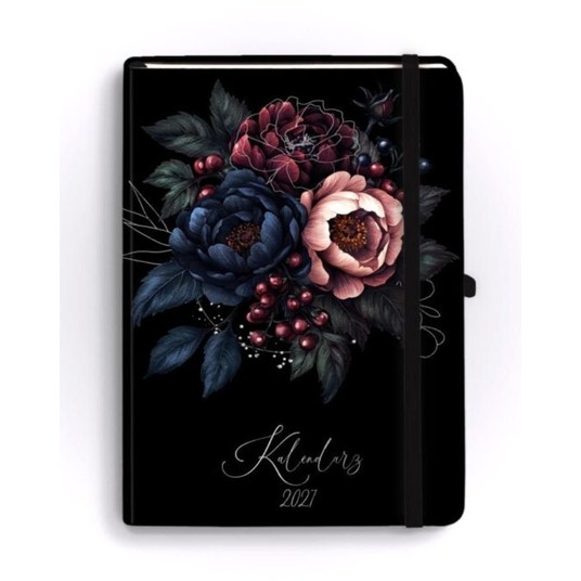 Kalendarz 2027 Botanical A5 dzienny Velvet 8961 -zdjęcie numer 1