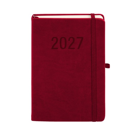 Kalendarz 2027 Memofix A5 dzienny bordowy 8268 -zdjęcie numer 1